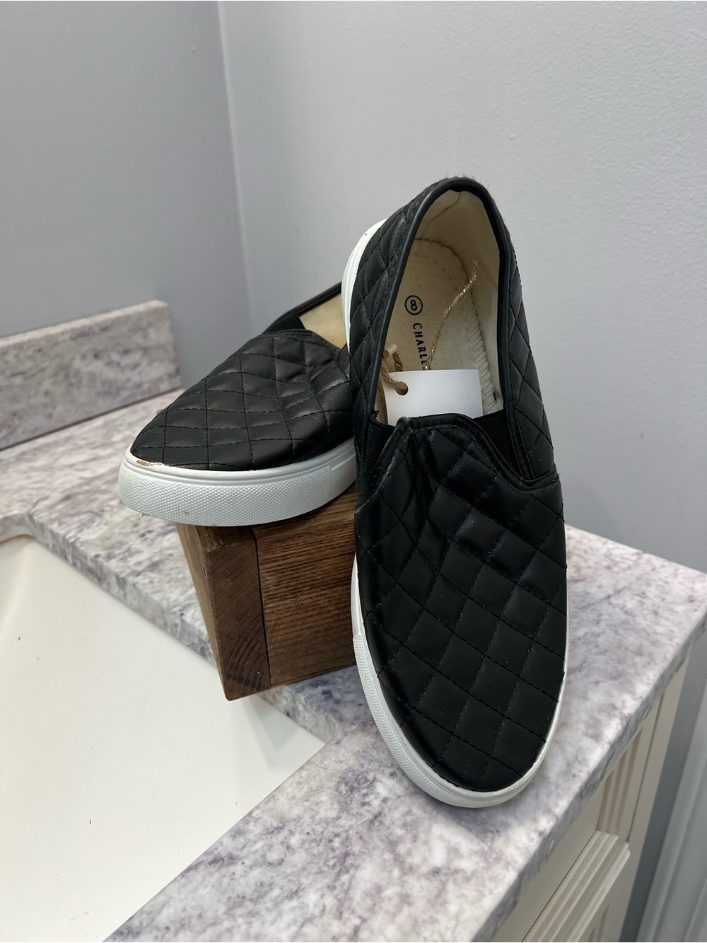 Black Slip-On Sneakers